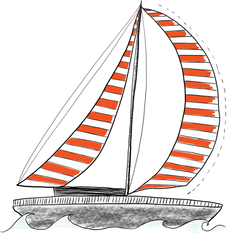 Illustration: Segelschiff