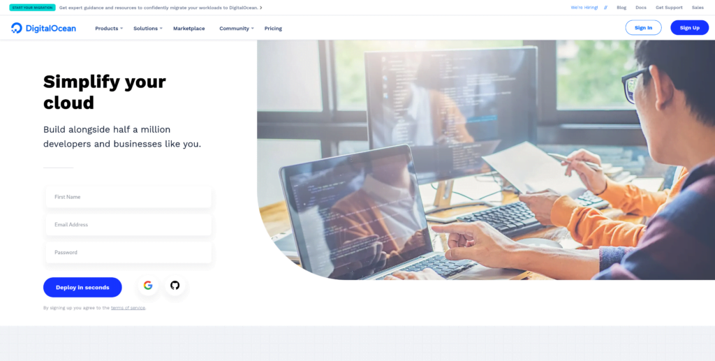 Wordpress schneller machen Digital Ocean